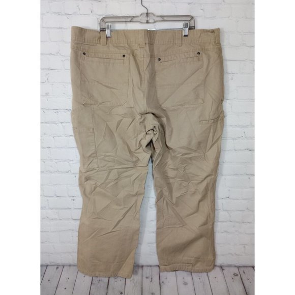 Red Head Men's Khaki Tan Pants Slacks Carpenter Work Wear Men's Size 44x30 - Picture 2 of 6
